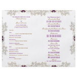 Vintage purple wedding "wedding program" flyers
