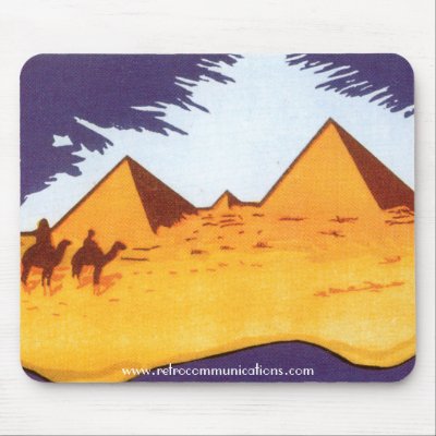 Vintage Pyramid Mousepad by RetroCommunications