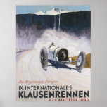 Vintage Racing Car Transport Poster print