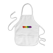 Vintage Rainbow Birds Aprons