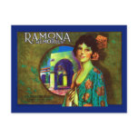 Vintage Ramona Memories Lemons Label postcards