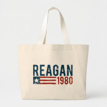 Vintage Reagan 1980 Canvas Bag