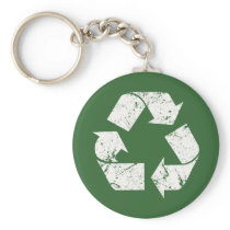 Vintage Recycle Sign Key Chains
