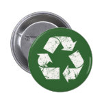 Vintage Recycle Sign Pinback Buttons