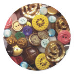 Vintage Red and Yellow Wheel Buttons