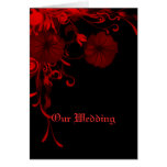 Vintage Red Bouquet Greeting Cards