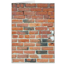 Vintage Red Brick Wall Texture Card