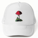 Vintage Red Mushroom  Print