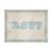 Vintage Red White & Blue RSVP Postcard