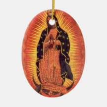 Vintage Religion, Lady of Guadalupe, Virgin Mary Christmas Ornaments
