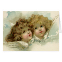 Vintage Religion, Victorian Christmas Angels Cards