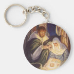 Vintage Religious Christmas, Nativity Magi Wisemen Keychain