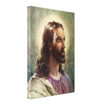 Vintage Religious People, Portrait of Jesus Christ Stretched Canvas Prints