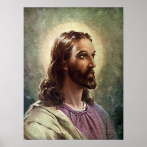 Vintage Religious People, Portrait of Jesus Christ Posters