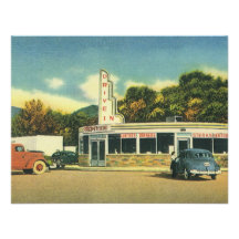 Vintage Resaturant, Drive In Diner Announcement