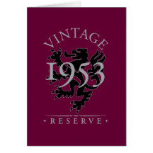Vintage Reserve 1953 Greeting Cards