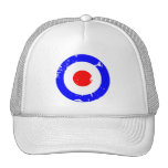 Vintage Retro Aged Mod Target Hat