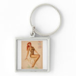 Vintage Retro Alberto Vargas Pin Up Girl keychains