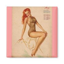 Vintage Retro Alberto Vargas Pin Up Girl Fridge Magnet