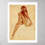 Vintage Retro Alberto Vargas Pin Up Girl posters