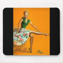 Vintage Retro Billy DeVorss Pin UP Mouse Pads