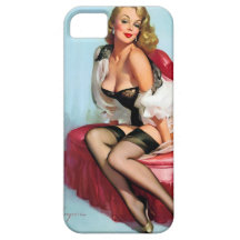 Vintage Retro Elvgren Heart  Glamour Pinup Girl iPhone 5 Covers