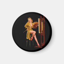 Vintage Retro Elvgren Painter Artist Pinup Girl Refrigerator Magnets