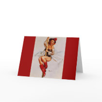 Vintage Retro Gil Elvgren Firefighter Pin Up Girl Cards