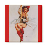 Vintage Retro Gil Elvgren Firefighter Pin Up Girl magnets
