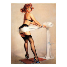 Vintage Retro Gil Elvgren Fitness Pinup Girl Photo Art