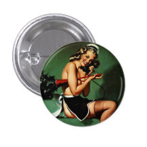 Vintage Retro Gil Elvgren French Maid Pinup Girl