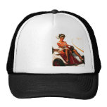 Vintage Retro Gil Elvgren Go Kart Pin Up Girl Hats