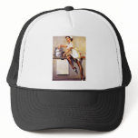 Vintage Retro Gil Elvgren Nurse Pin Up Girl hats