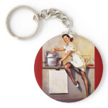 Vintage Retro Gil Elvgren Nurse Pin Up Girl keychains