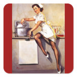 Vintage Retro Gil Elvgren Nurse Pin Up Girl stickers