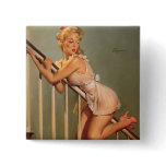 Vintage Retro Gil Elvgren Pin Up Girl buttons