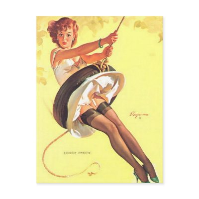 Vintage Retro Gil Elvgren Pin Up Girl Cards Postcards by vintagegiftmall