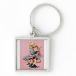 Vintage Retro Gil Elvgren Pin Up Girl keychains
