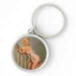 Vintage Retro Gil Elvgren Pin Up Girl keychains
