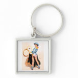 Vintage Retro Gil Elvgren Pin Up Girl keychains