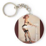 Vintage Retro Gil Elvgren Pin Up Girl keychains