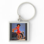 Vintage Retro Gil Elvgren Pin Up Girl keychains