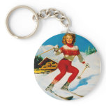 Vintage Retro Gil Elvgren Pin Up Girl keychains
