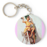 Vintage Retro Gil Elvgren Pin Up Girl keychains