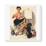 Vintage Retro Gil Elvgren Pin Up Girl magnets