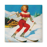 Vintage Retro Gil Elvgren Pin Up Girl magnets