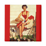 Vintage Retro Gil Elvgren Pin Up Girl magnets