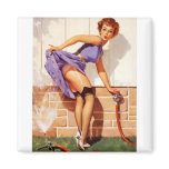 Vintage Retro Gil Elvgren Pin Up Girl Magnet