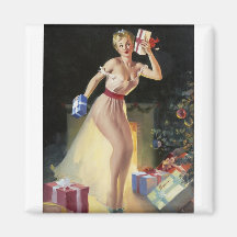 Vintage Retro Gil Elvgren Pin Up Girl Fridge Magnets