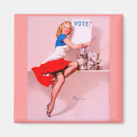 Vintage Retro Gil Elvgren Pin Up Girl Fridge Magnet